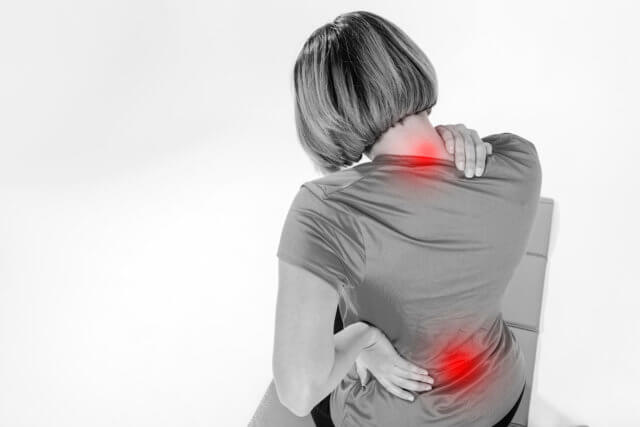 Fibromialgia Mulher afetada pela fibromialgia